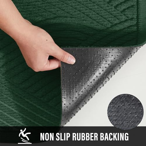 Sturdy Front Door Mat (Green / 2' x 3' (Rectangular))