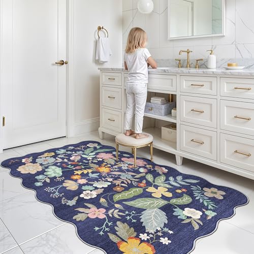 Washable 3x5 Entryway Area Rugs (3' x 5' (Rectangular) / Purple)