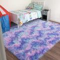 Rugs for Living Room 6x9 (6' x 9' (Rectangular) / Rainbow Purple)