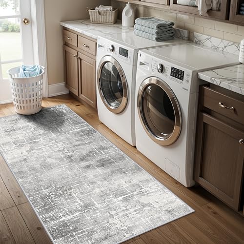 Washable 2x5 Hallway Runner Rug (2' x 5' (Rectangular) / Light/Grey)