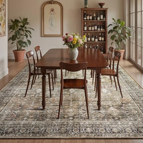 8x10 Area Rugs for Living Room (Dark/Brown / 8' X 10' (Rectangular))