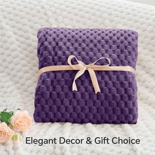 Purple Throw Blanket for Couch (Purple / Throw(50"x60"))