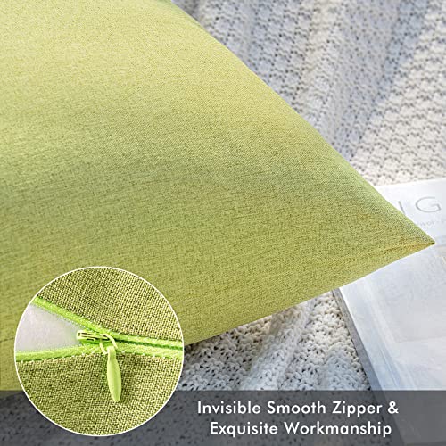 Decorative Outdoor Pillow Covers Waterproof 20x20 Moss Green (20" x 20" (Pack of 2) / Moss Green)