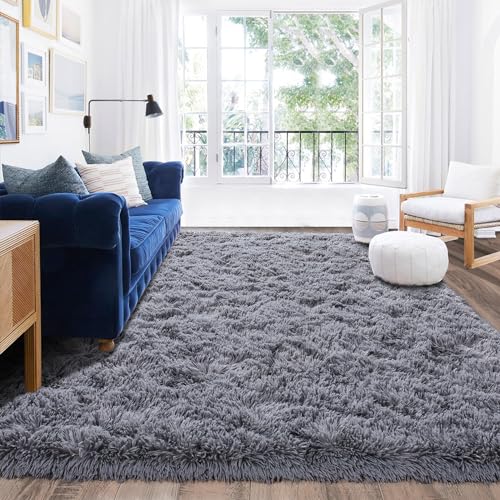 Rugs for Living Room 8x10 (8' x 10' (Rectangular) / Grey)