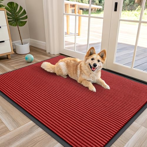 Front Door Mat 47x34 (Red / 47" X 34")