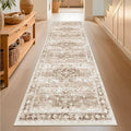Beige Washable 2'6"x8' Wide Hallway Runners (2'6" x 8' (Runner) / Latte / Beige)