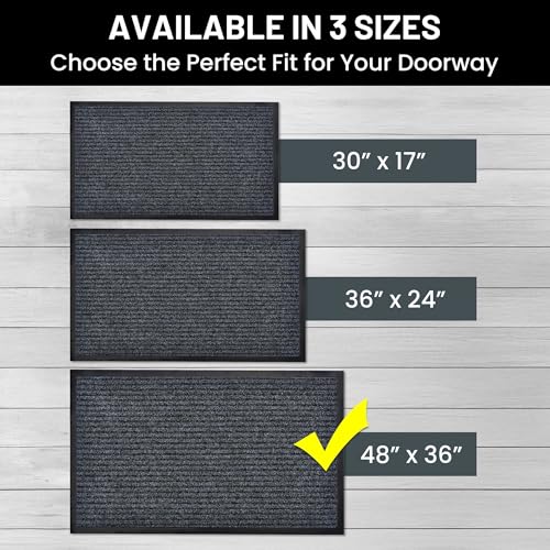 Front Door Mat (48" x 36" / Steel Gray)