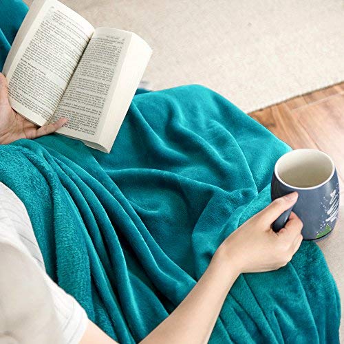 GentleSoft Fleece Blanket Twin Size Teal (Teal Blue / Twin (60" X 80"))