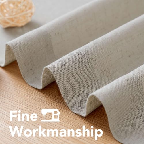 Living Room Linen Curtains (52"W x 96"L (Pack of 2) / Oatmeal)
