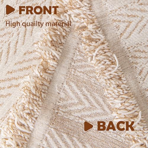 Couch Cover for Sofa (Fishbone Beige / 71*118 inch)