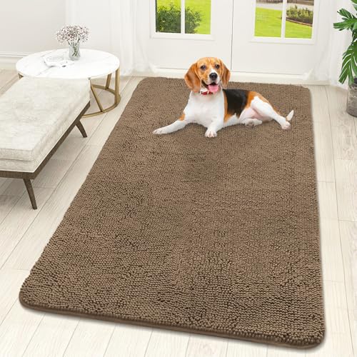 Dog Door Mat for Muddy Paws 59x32 (Tan / 59" X 32")