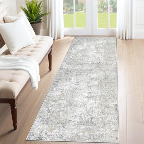 2x7 Runner Rug for Hallway (Beige Grey / 2' x 7' (Rectangular))