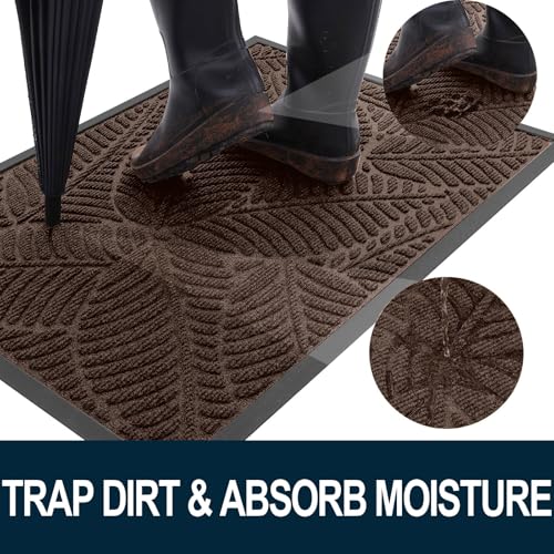 Waterproof Front Doormat (Dark Brown / 59" X 20")
