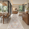Washable Runner Rug 2.5x14 (Orange / 2'6" x 14' (Runner))