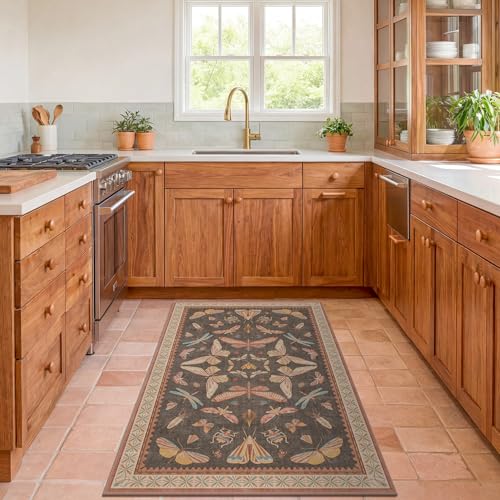 Boho Brown 3x5 Entryway Rugs Indoor (3' x 5' (Rectangular) / Tribal Brown)