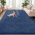 5x7 Area Rug for Living Room (Navy Blue / 5' x 7' (Rectangular))