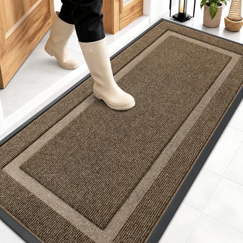 Front Door Mat Outside 59x23 (Brown / 59" x 23")