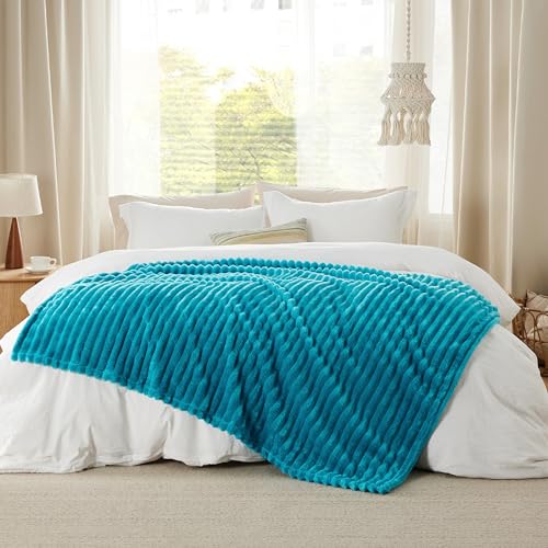 Soft Throw Blanket for Couch Decor Gifts Teal 50"x70" (Teal / Throw XL)