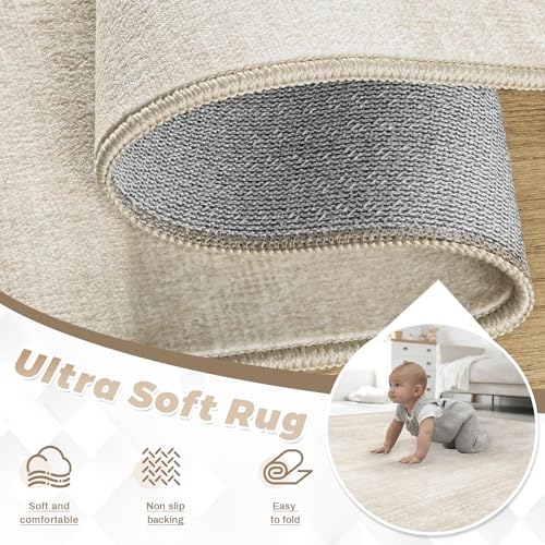 Area Rugs 9x12 for Living Room (Beige / 9' x 12' (Rectangular))