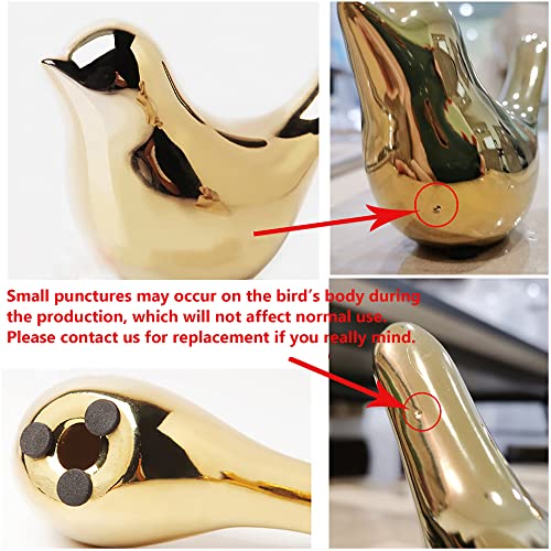 Small Birds Statues Home Decor (M&L / Golden)