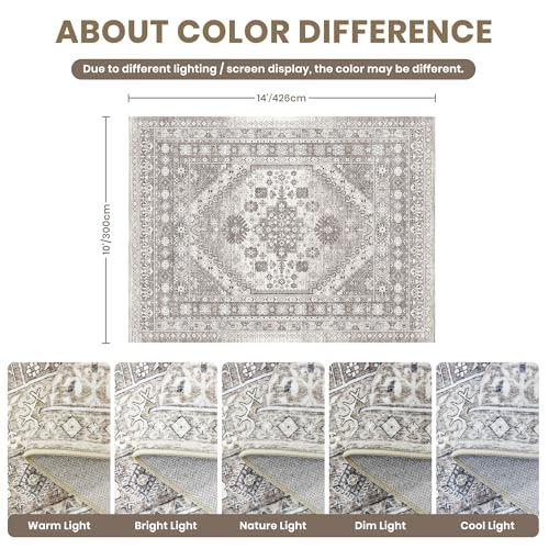 10x14 Area Rugs for Living Room (Brown/Beige / 10' x 14' (Rectangular))