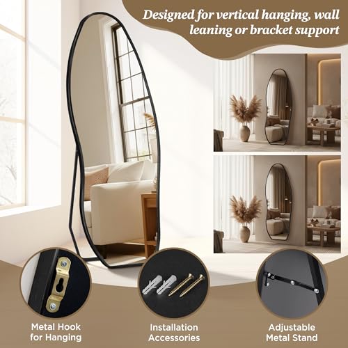 Mirror Full Length (Black / 63"L x 24"W)
