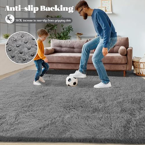 6x9 Area Rug for Living Room (Grey / 6' x 9' (Rectangular))