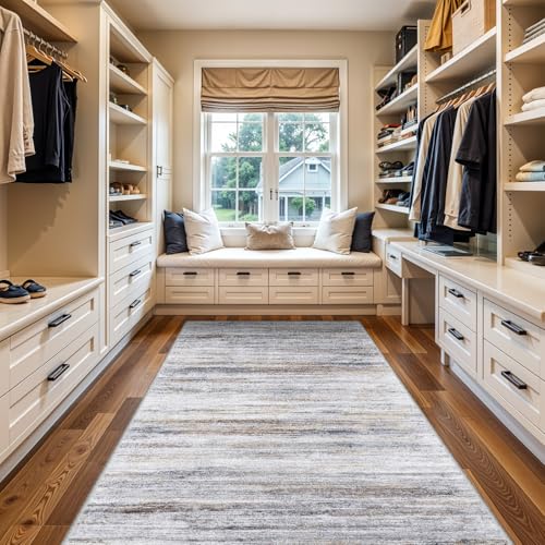 Large Runner Rugs for Hallway 4x18 (Beige/Grey / 4' x 18' (Runner))