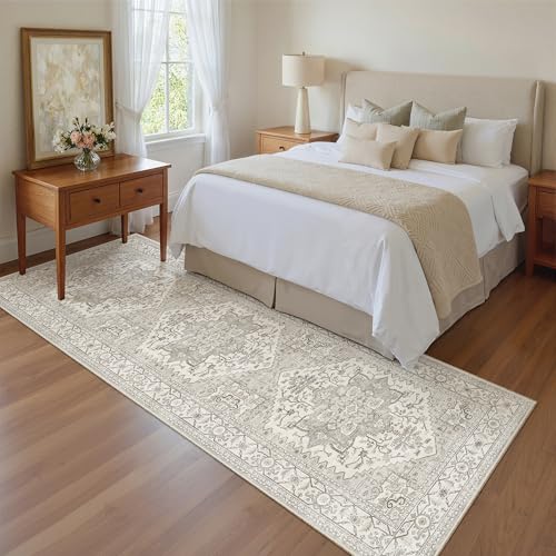 Kitchen Runner 2'6''x8' Soft Rug Runners for Hallways (Beige/Brown / 2'6" x 8' (Runner))