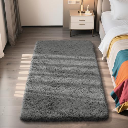 3x5 Area Rug for Bedroom (Deep Grey / 3' x 5' (Rectangular))
