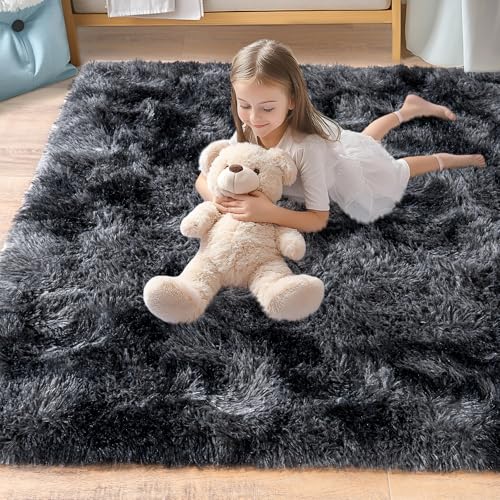 8x10 Rug for Living Room (Dark Grey / 8' x 10' (Rectangular))