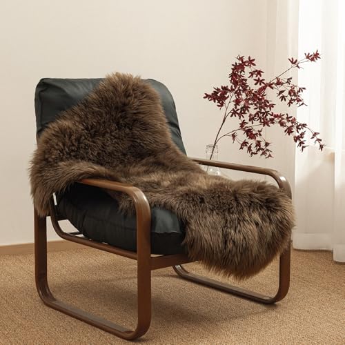 Ashler Faux Fur Rug (2 x 3 ft / C-dark Coffee)