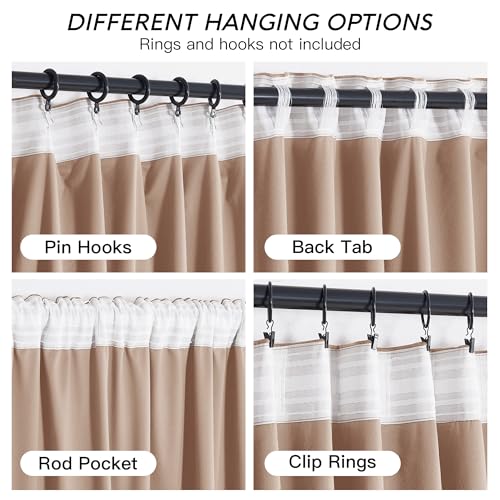 Blush Velvet Curtains 84 inches for Bedroom Living Room (Blush / 52"W x 84"L (Pack of 2))
