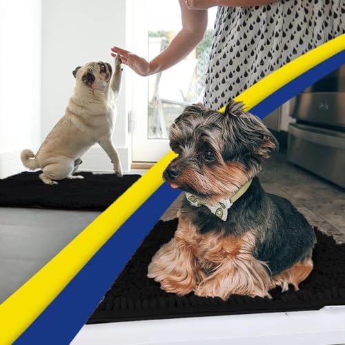 Super Water Absorbent Door Mat Indoor (Black / 36" x 120")