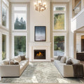 10x14 Area Rugs for Living Room Washable Dining Room Beige Brown (Beige/Brown / 10' x 14' (Rectangular))