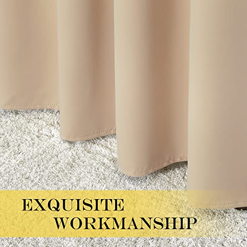 72 inch Bedroom Curtain (Biscotti Beige / 46"W x 72"L (Pack of 1))