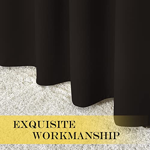 Blackout Sliding Door Curtains 84 Inch Length (Toffee Brown / 80"W x 84"L (Pack of 1))