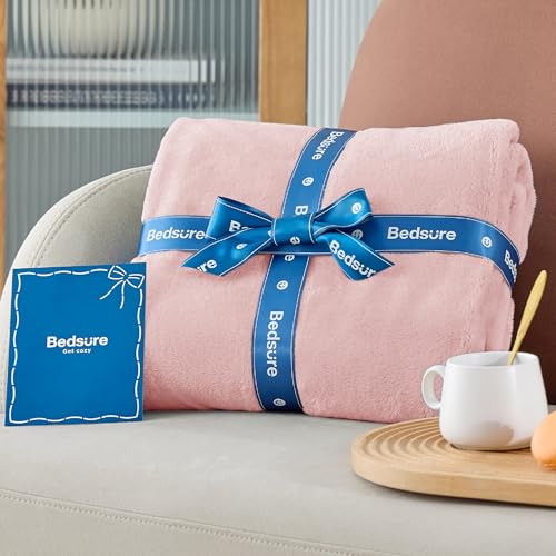 GentleSoft Pink Fleece Blankets King Size (Cherry Blossom Pink / King (108" x 90"))