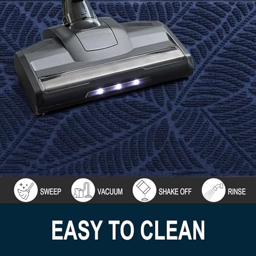Waterproof Front Doormat (Navy / 47" X 32")