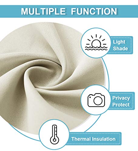 RV Curtains for Camper Windows (Beige / 34"W x 24"L (Pack of 2))