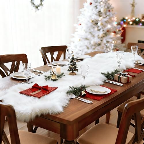 White Faux Sheepskin Runner Rugs 2x6 ft (White / 2' x 6' (Runner))
