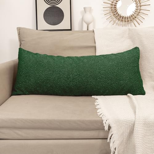 Boucle Body Pillow Cover 20x54 inch Forest Elf (Forest Elf / 54" x 20" (Pack of 1))