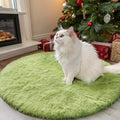 Grass Green Round Rugs for Bedroom (3 Ft Round / Grass Green)