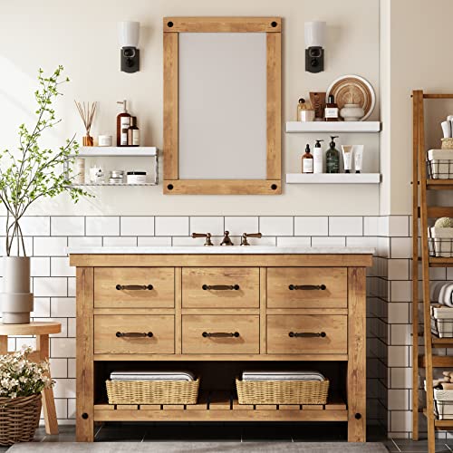 Bathroom Shelves Over Toilet Wall Mounted (3pcs / C. White)