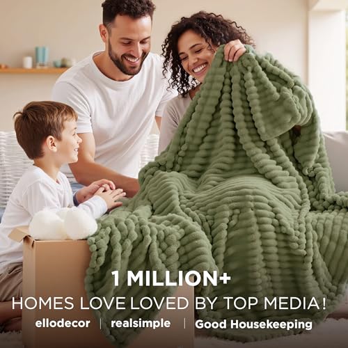 Soft Cal King Size Blanket for Bed Moss 102"x96" (Moss / California King)