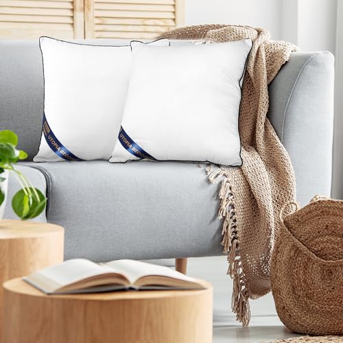Premium Piping Throw Pillows 26x26 (26x26 Inch)