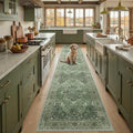 Washable Area Rug (Green/Dark Green/Gray / 2' x 9' (Rectangular))