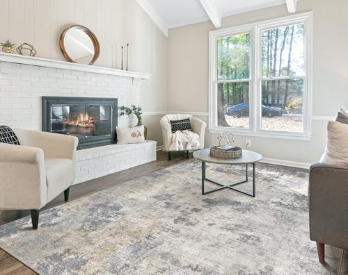 10x12 Area Rug Living Room Rugs (Blue Grey / 10' x 12' (Rectangular))