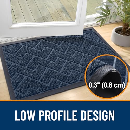 Front Door Mat Outside 35x23 (Blue / 35" x 23")