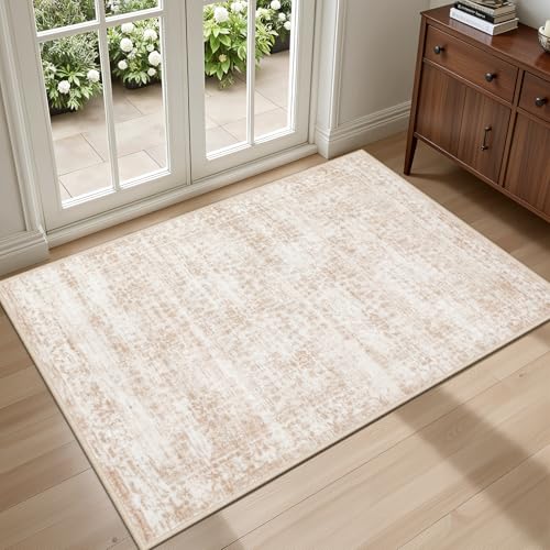 2x3 Area Rugs Living Room (Beige Brown / 2' x 3' (Rectangular))